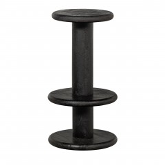 BARSTOOL MINIMALIST MANGO WOOD BLACK 